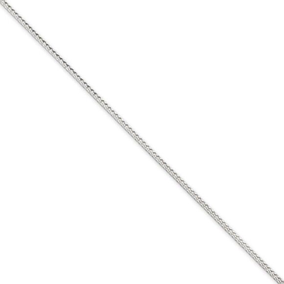 1.45mm Sterling Silver D/C Solid Round Franco Chain Necklace, 18 Inch - Picture 1 of 8